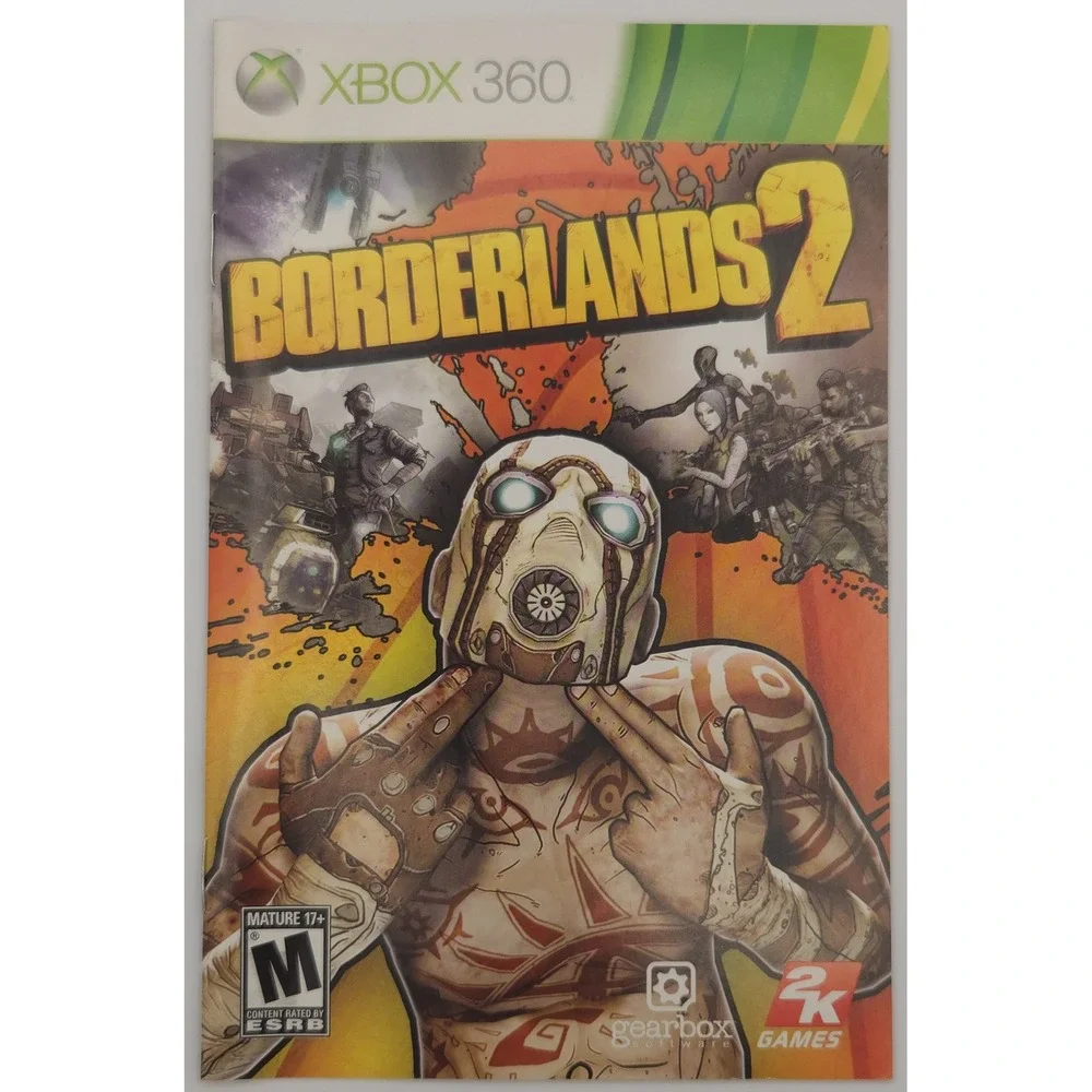 Borderlands 2 - Xbox 360 - CIB w/ Manual - Damaged Case - Tested